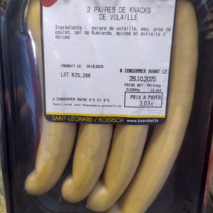 Knack de volaille - 2 paires